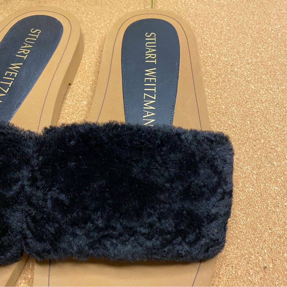 Stuart Weitzman Cammy Shearling Slides - image 4